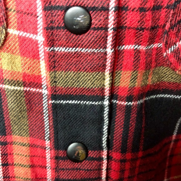 📌SOLD Kids Vans Red Flannel Shirt - Picture 6 of 13